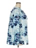 Zac & Rachel 100% Polyester Print Blue Long Sleeve Blouse Size 2X - photo 4