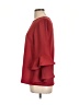 J.Crew 100% Polyester Red 3/4 Sleeve Blouse Size 10 (tall) - photo 5