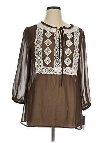 Charter Club 3/4 Sleeve Blouse (view 1)