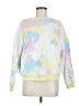 Le Lis 100% Cotton Tie-dye White Sweatshirt Size M - photo 1