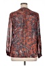 Collective Concepts 100% Polyester Paisley Orange Long Sleeve Blouse Size XL (petite) - photo 2