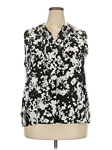 Ann Taylor LOFT Outlet Sleeveless Button-Down Shirt (view 1)