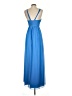 Bill Levkoff 100% Polyester Blue Cocktail Dress Size 2 - photo 2
