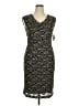Connected Apparel Aztec Or Tribal Print Floral Black Cocktail Dress Size 14 - photo 1