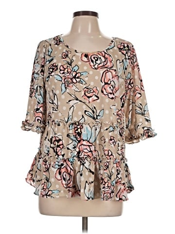 Melissa Paige 3/4 Sleeve Blouse (view 1)