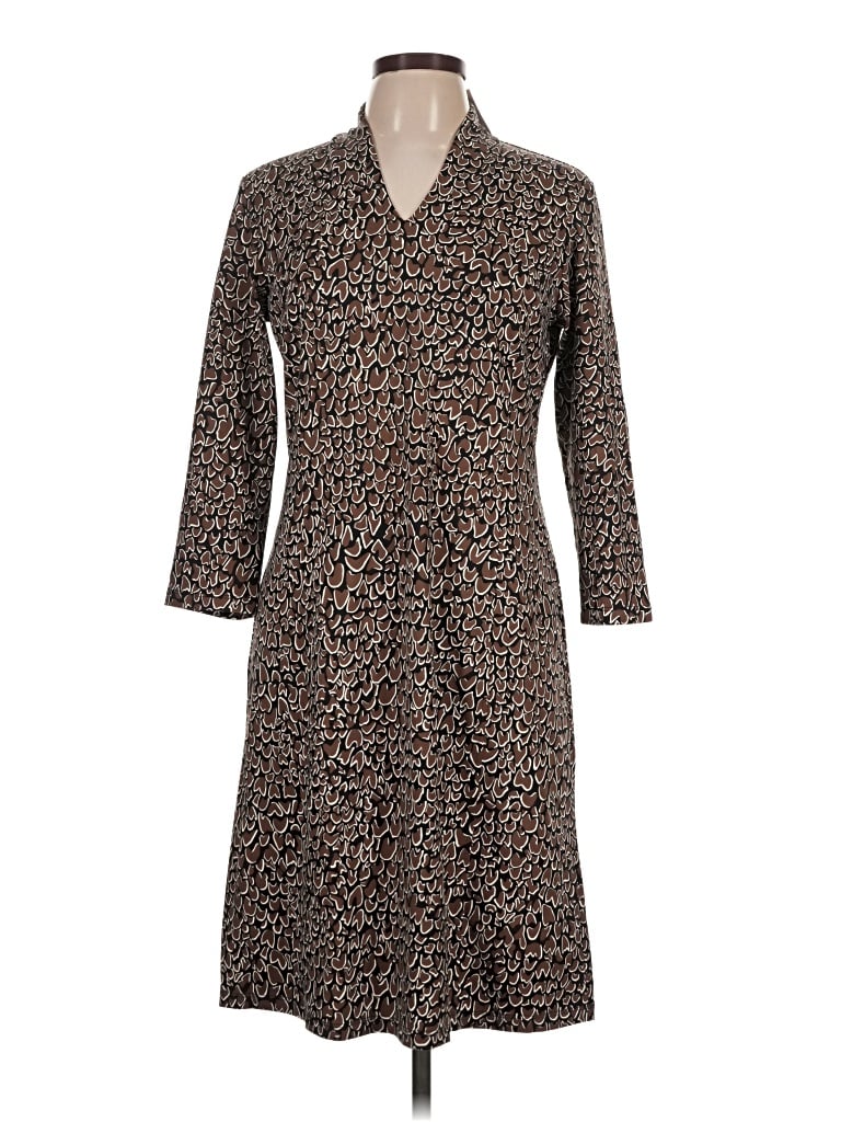 J. Mclaughlin Casual Dress In Brown