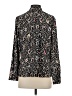 Nic + Zoe Animal Print Black Long Sleeve Blouse Size S - photo 2