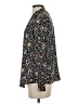 Nic + Zoe Animal Print Black Long Sleeve Blouse Size S - photo 5