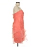 David's Bridal 100% Polyester Solid Orange Pink Cocktail Dress Size 8 - photo 4
