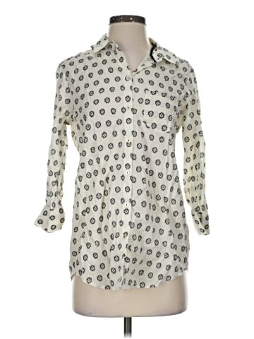 Foxcroft 3/4 Sleeve Button-Down Shirt (view 1)