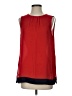 Banana Republic 100% Polyester Red Sleeveless Blouse Size S - photo 1