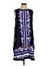 Apt. 9 Print Blue Casual Dress Size L - photo 1