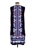 Apt. 9 Print Blue Casual Dress Size L - photo 2