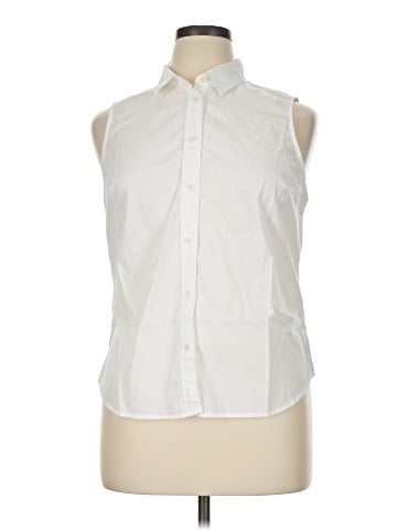 J.Crew Factory Store Sleeveless Button-Down Shirt (view 1)