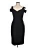 Eliza J Solid Black Cocktail Dress Size 8 - photo 1