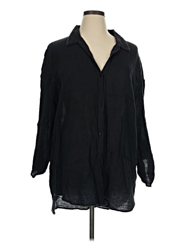 Kona Sol 3/4 Sleeve Button-Down Shirt (view 1)