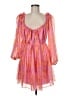 Keepsake 100% Polyester Paisley Pink Cocktail Dress Size M - photo 1