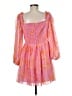 Keepsake 100% Polyester Paisley Pink Cocktail Dress Size M - photo 2