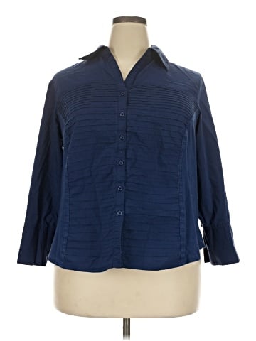 Zac & Rachel 3/4 Sleeve Button-Down Shirt (view 1)
