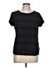 Elle Black Short Sleeve Top Size L - photo 1