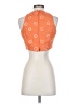 Carmen Marc Valvo 100% Polyester Orange Sleeveless Top Size 4 - photo 2