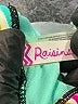 Raisins Chevron-herringbone Green Blue Swimsuit Top Size M - photo 3