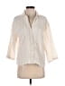 Zara Ivory 3/4 Sleeve Button-Down Shirt Size XS - photo 1