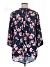 41Hawthorn 100% Polyester Floral Blue 3/4 Sleeve Blouse Size 1X - photo 2
