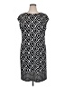 Chico's Graphic Black Casual Dress Size XL (3) - photo 1