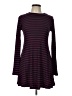Lush Stripes Burgundy Casual Dress Size L - photo 1