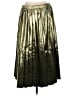 Calligraphie 100% Polyester Metallic Gold Formal Skirt Size L - photo 2