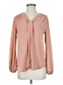 Bellatrix 100% Polyester Pink Long Sleeve Blouse Size S - photo 1