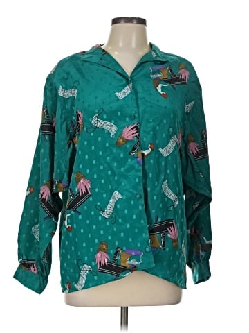 Diane von Furstenberg Long Sleeve Blouse (view 1)