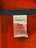 Carter's Red Zip Up Hoodie 6-9 MO / 9 MO - photo 3