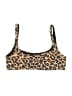 Unbranded Animal Print Black Swimsuit Top Size S - photo 2