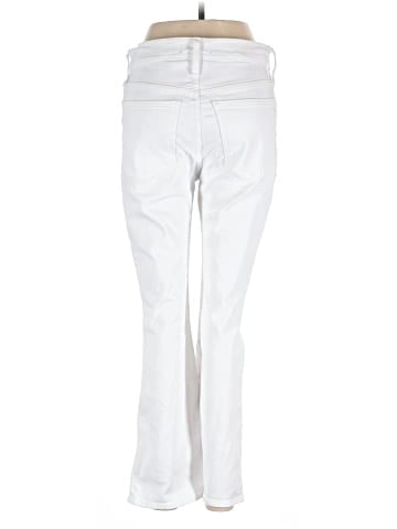 Madewell Kick Out Crop Jeans in Pure White (view 2)