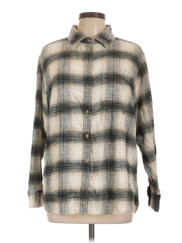 American Eagle Outfitters Long Sleeve Button-Down Shirt (view 1)