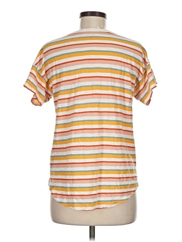 Madewell Whisper Cotton Rib-Crewneck Tee in Daniels Stripe (view 2)