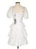 PrettyLittleThing 100% Polyester White Cocktail Dress Size 0 - photo 2