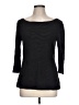 Three Dots Black 3/4 Sleeve T-Shirt Size L - photo 1