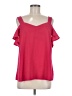 Kut from the Kloth 100% Polyester Red Short Sleeve Top Size M - photo 1