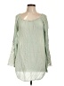 Blu Pepper 100% Rayon Green 3/4 Sleeve Blouse Size L - photo 1