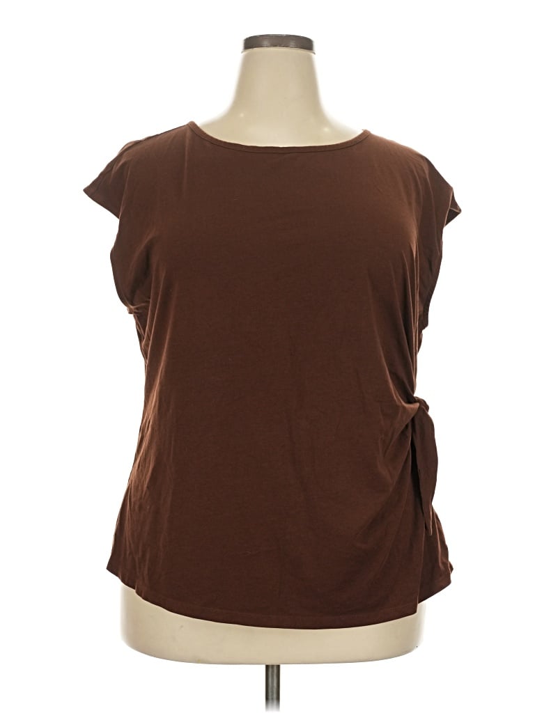 Pre-owned Talbots Sleeveless T-shirt In Brown
