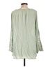 Blu Pepper 100% Rayon Green 3/4 Sleeve Blouse Size L - photo 2