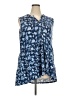 New Directions Blue Sleeveless Blouse Size 2X - photo 1