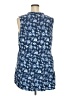 New Directions Blue Sleeveless Blouse Size 2X - photo 2