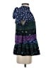 Opening Ceremony 100% Polyester Blue Short Sleeve Blouse Size XS - photo 4