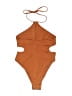 Parade Solid Orange One Piece Swimsuit Size M - photo 2