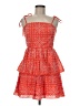 Milly 100% Cotton Orange Cocktail Dress Size 6 - photo 1