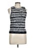 Alice + Olivia Silver Sleeveless Top Size L - photo 1